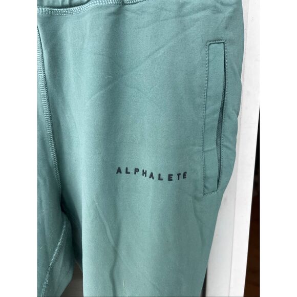 ALPHALETE Infinity Tech Pant Joggers Men's Terrain M Athletic Gym green/ blue - Picture 5 of 5